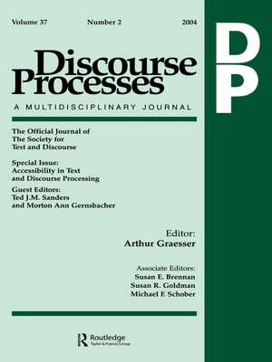 cover image of Accessibility in Text and Discourse Processing